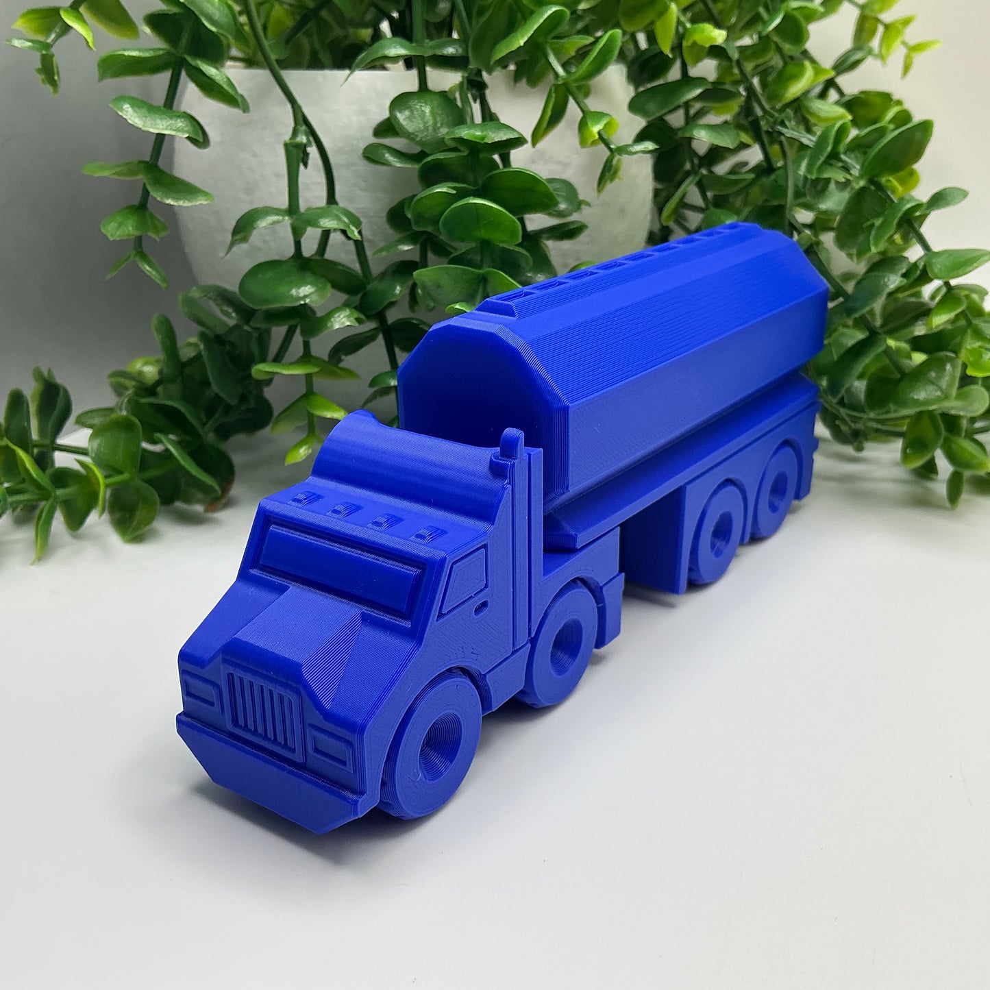 Large Tanker Fuel Truck Vehicle Fuel Transporter, & Durable - close-up detail