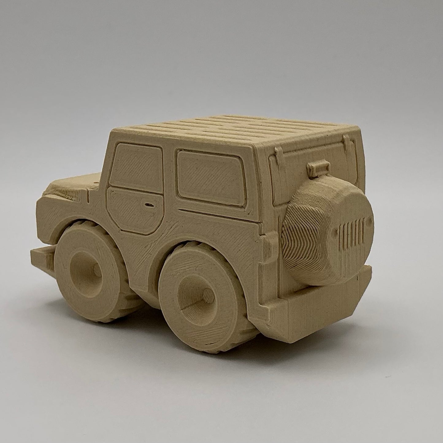 Jeep Hard Top Transport Vehicle Wood PLA