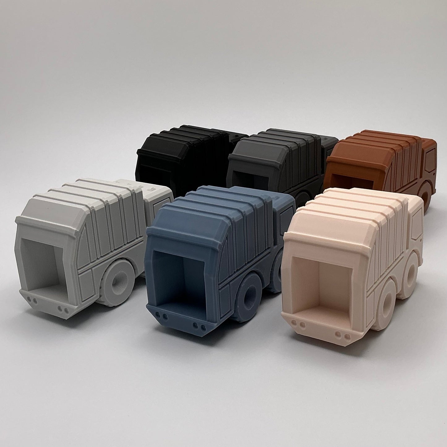 3D Printed Garbage Truck Toy Articulated Recycling Vehicle Durable Kids Toy Truck Eco-Friendly