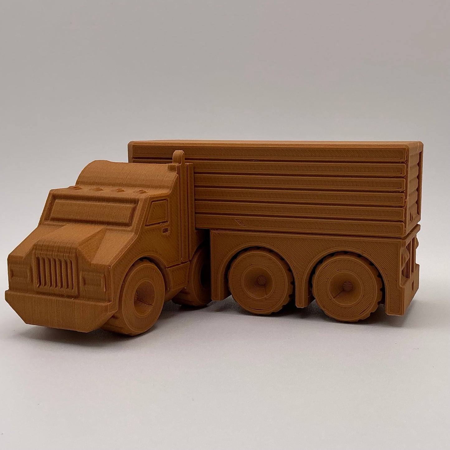 American Semi Truck Transport Vehicle - Wood PLA
