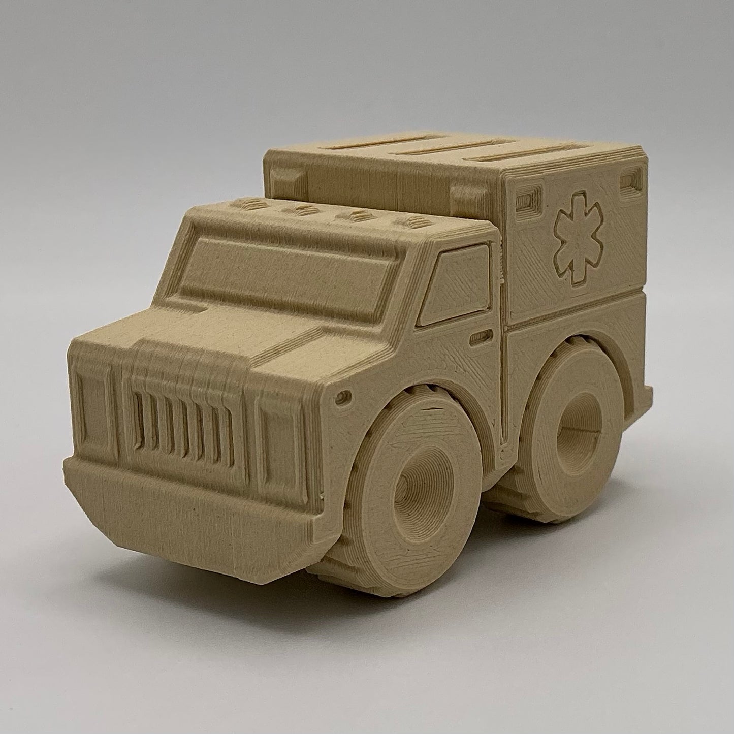 Ambulance Emergency Vehicle Wood PLA