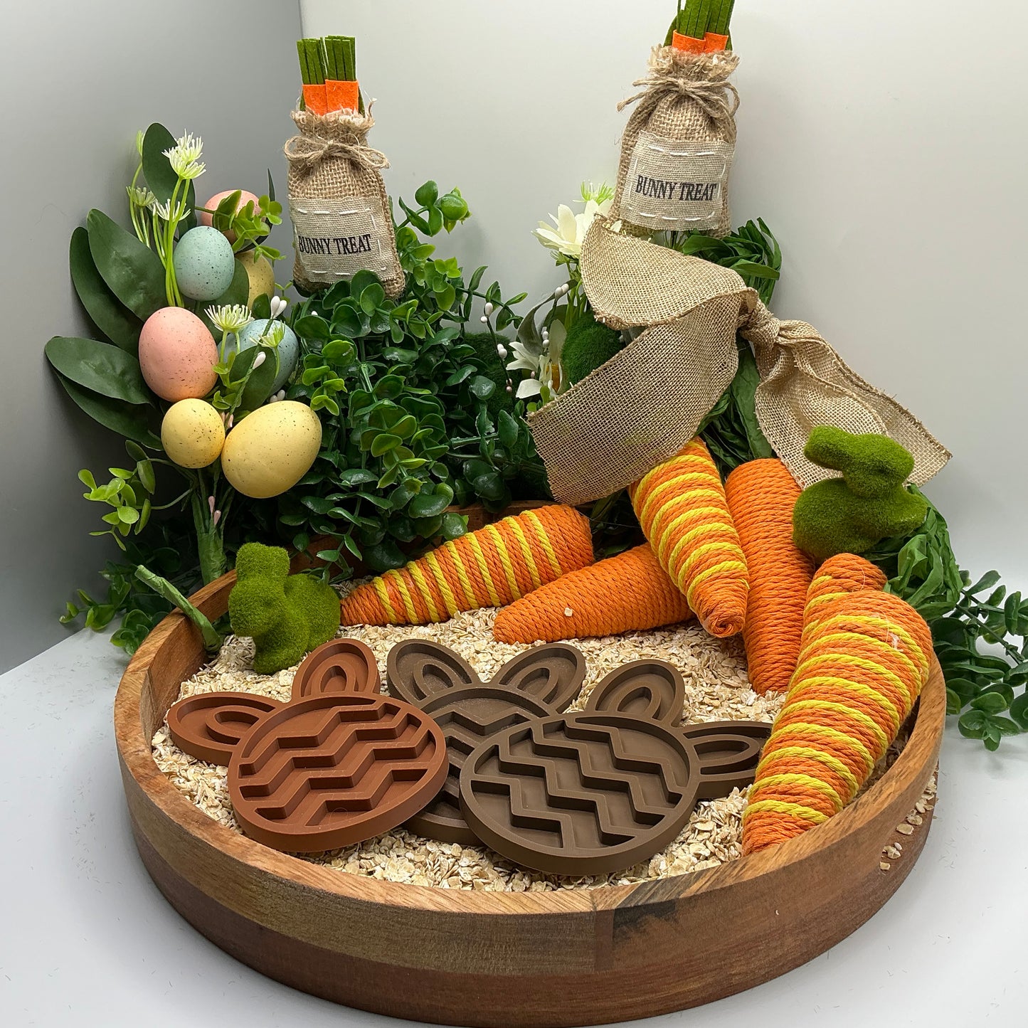 3-Piece Easter Bunny Sensory Tray Eco-Friendly Filling Tray's Spring Montessori  - Main Product Image