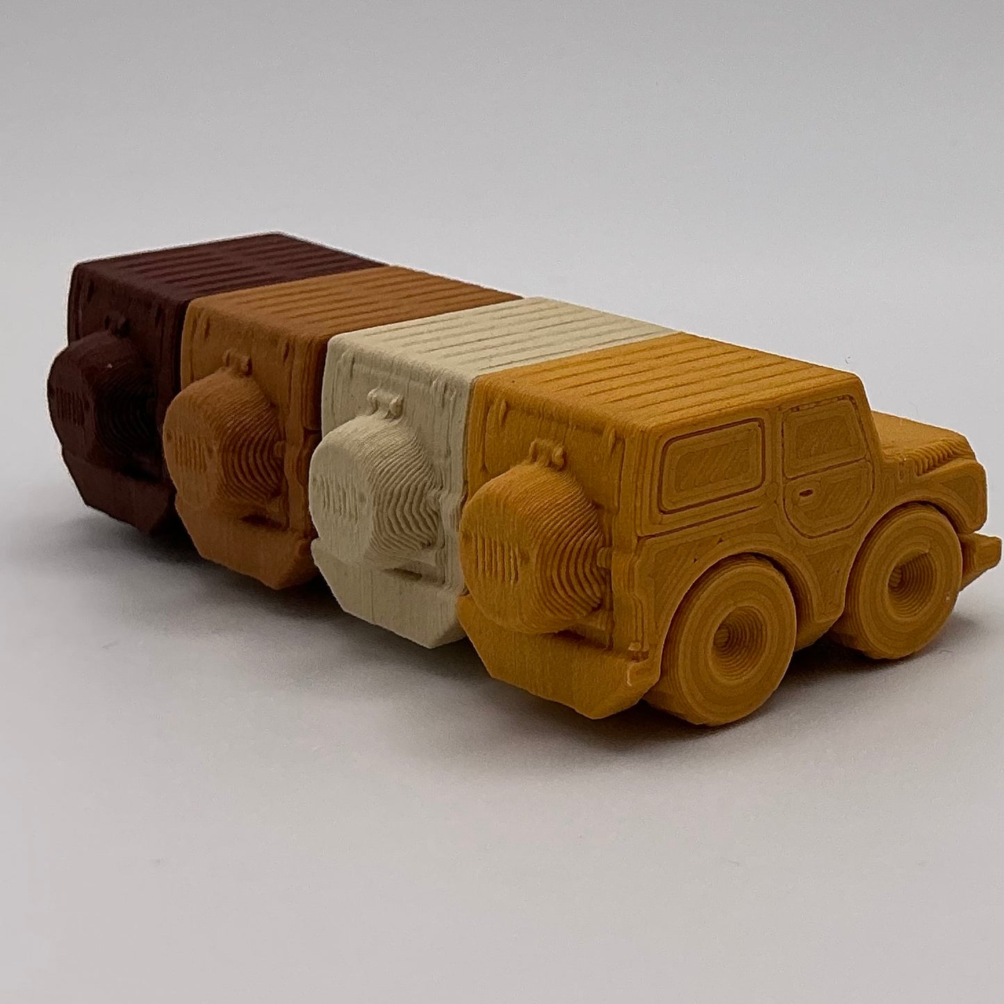 Jeep Hard Top Car Mini Transport Vehicle Wood PLA