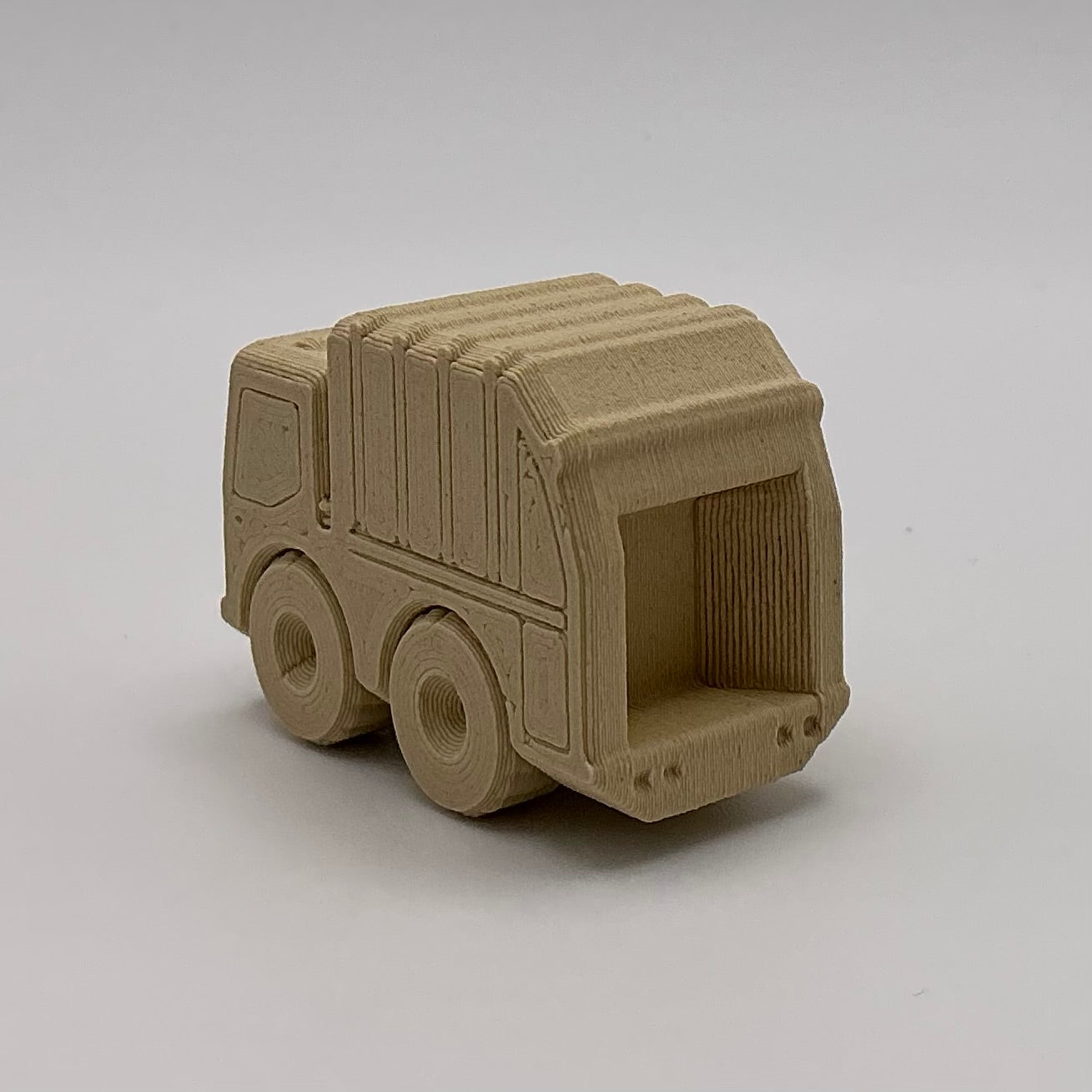Garbage Truck Mini Transport Vehicle Wood PLA