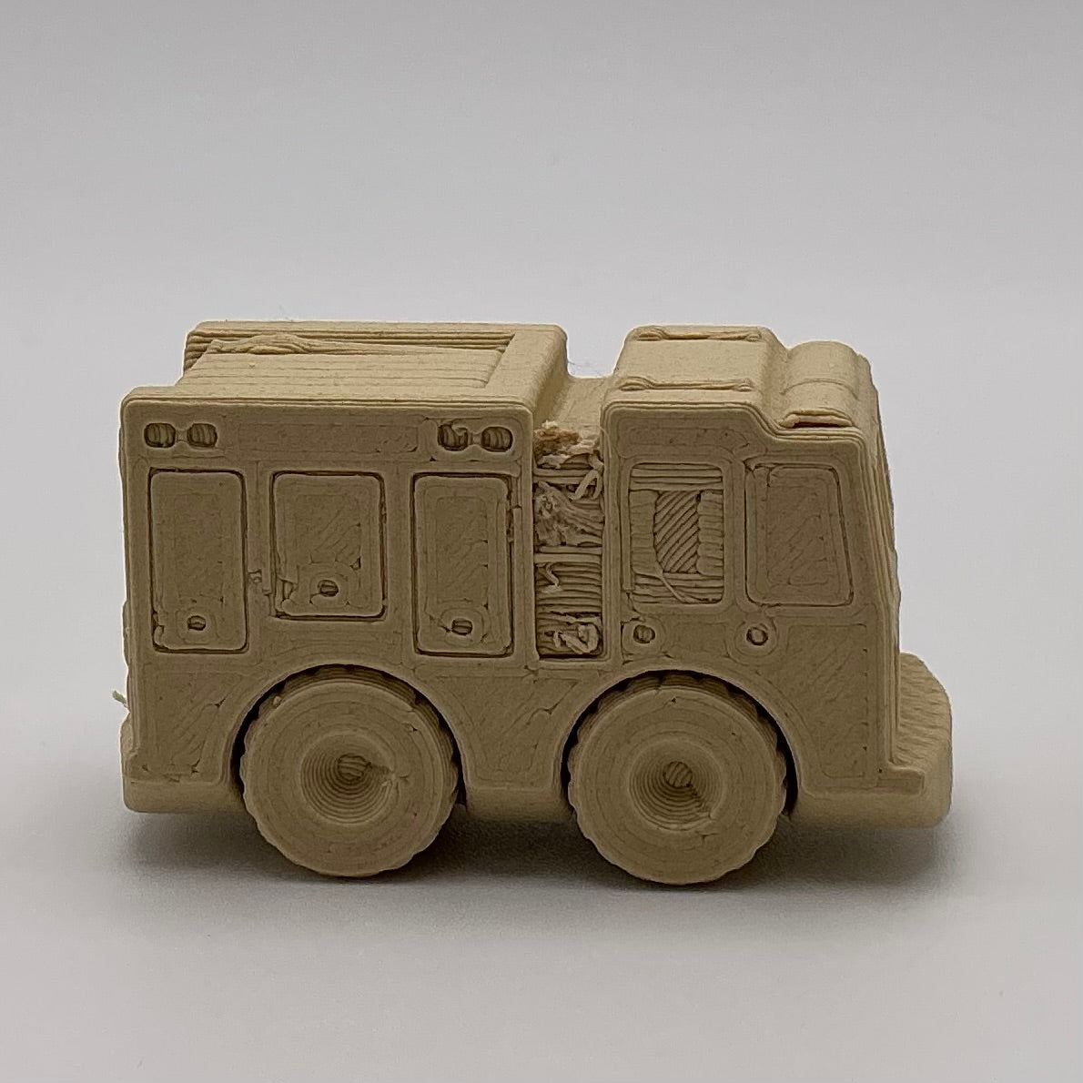 Fire Engine Truck Mini Transport Vehicle Wood PLA