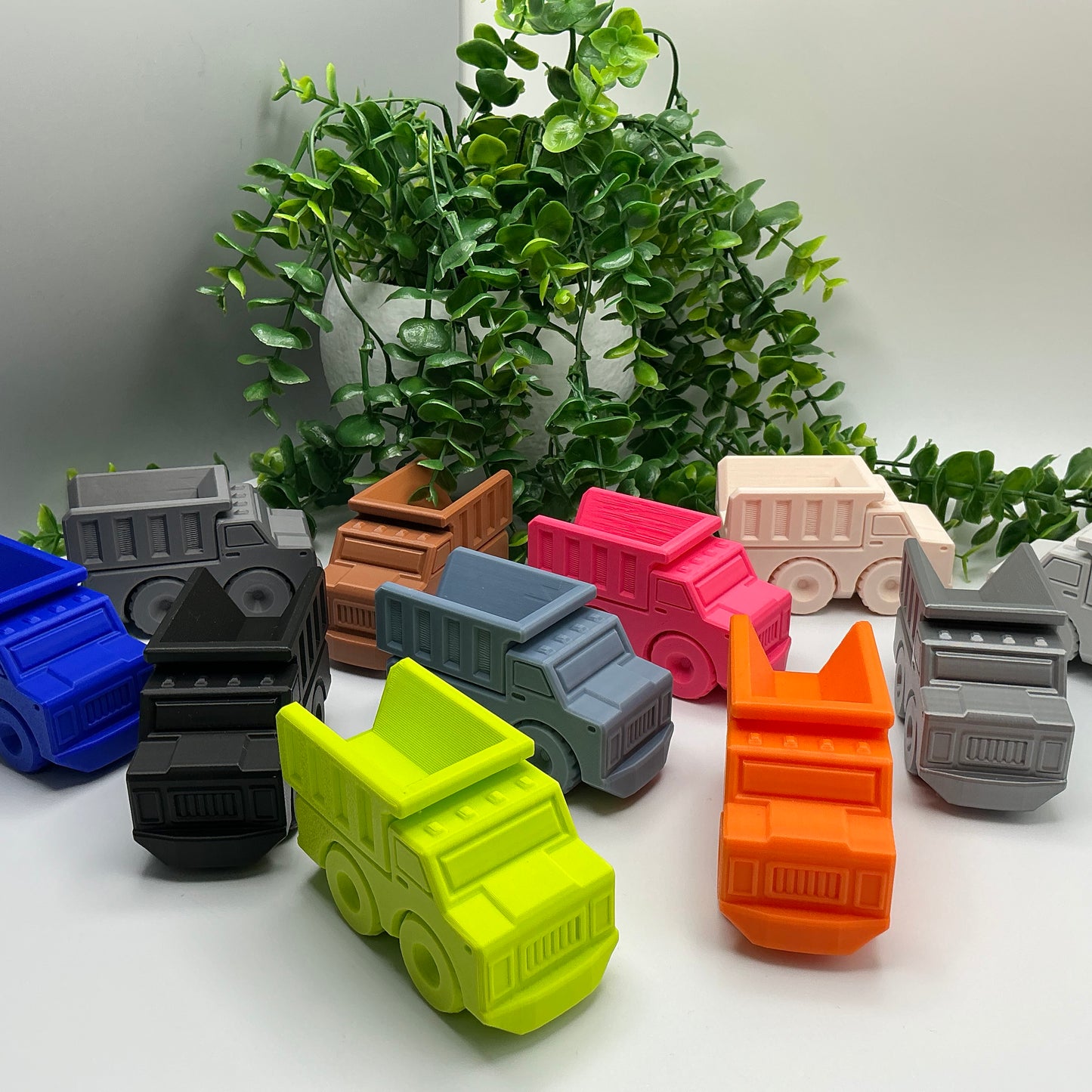 Dump Truck Construction Vehicle Articulated Durable Hauler Work Truck - 3D printed eco-friendly toy by Sarah's 3D Prints