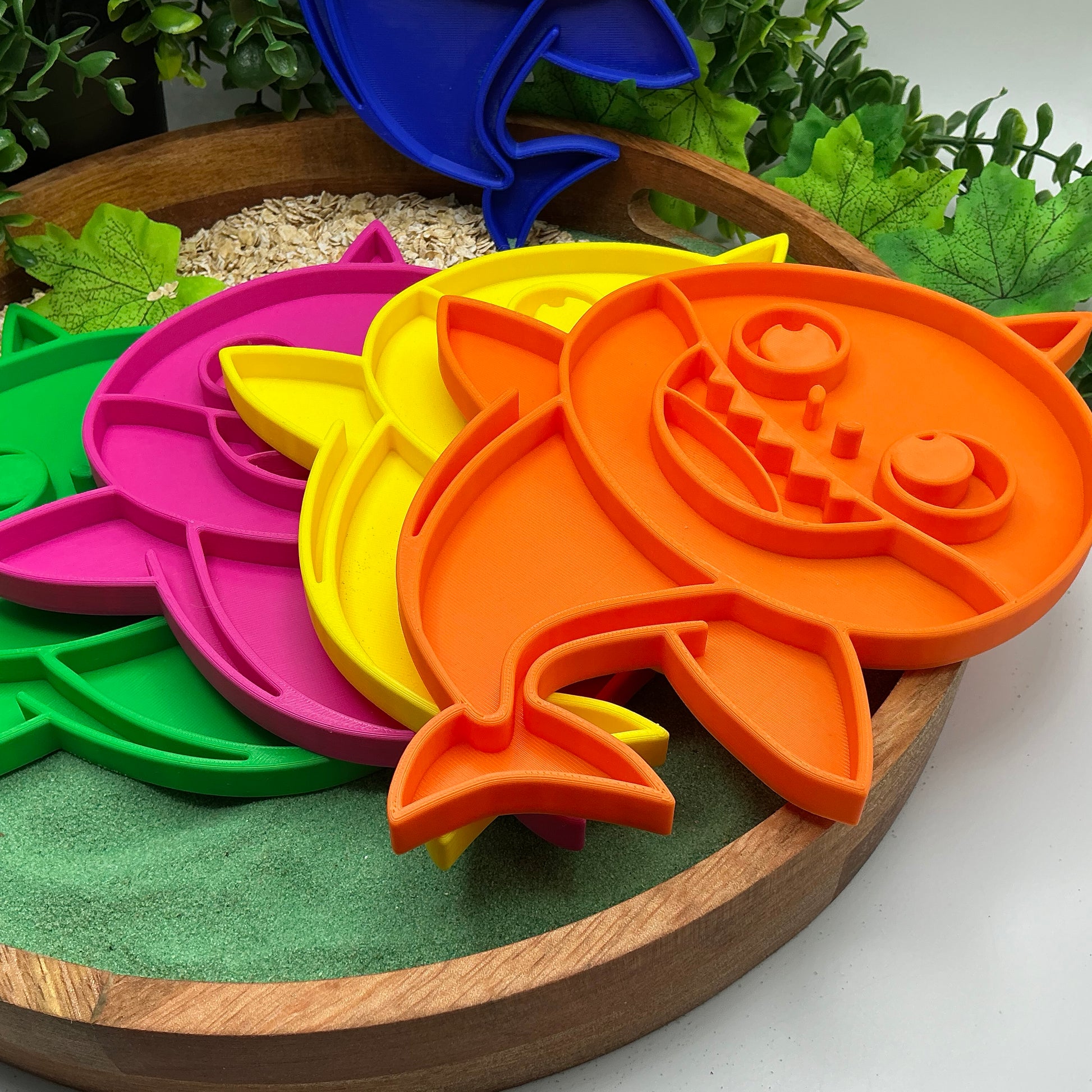 Large Shark Sensory Filling Tray Baby Family Shark Family Colour's 3D Printed Mo - Main Product Image