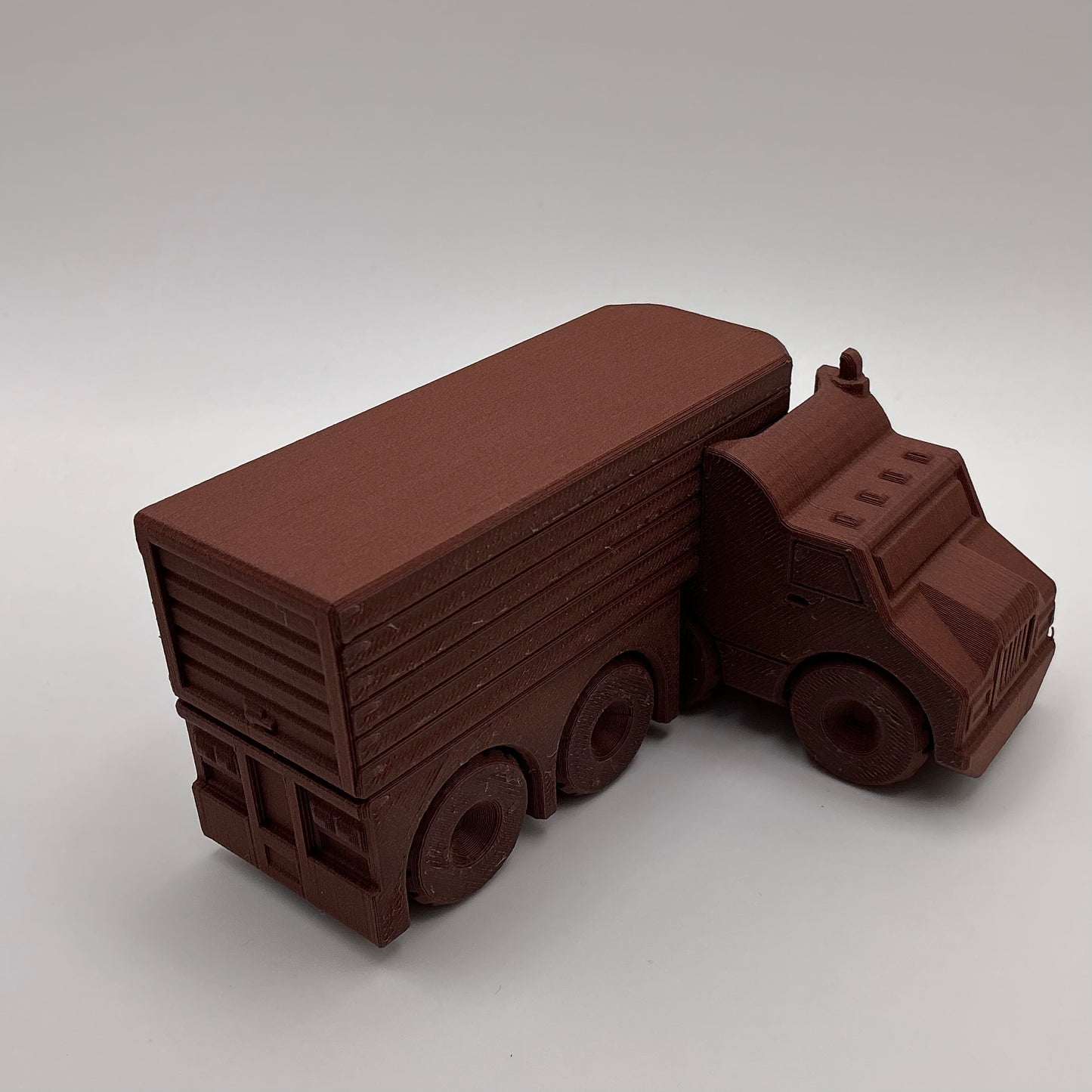 American Semi Truck Transport Vehicle - Wood PLA