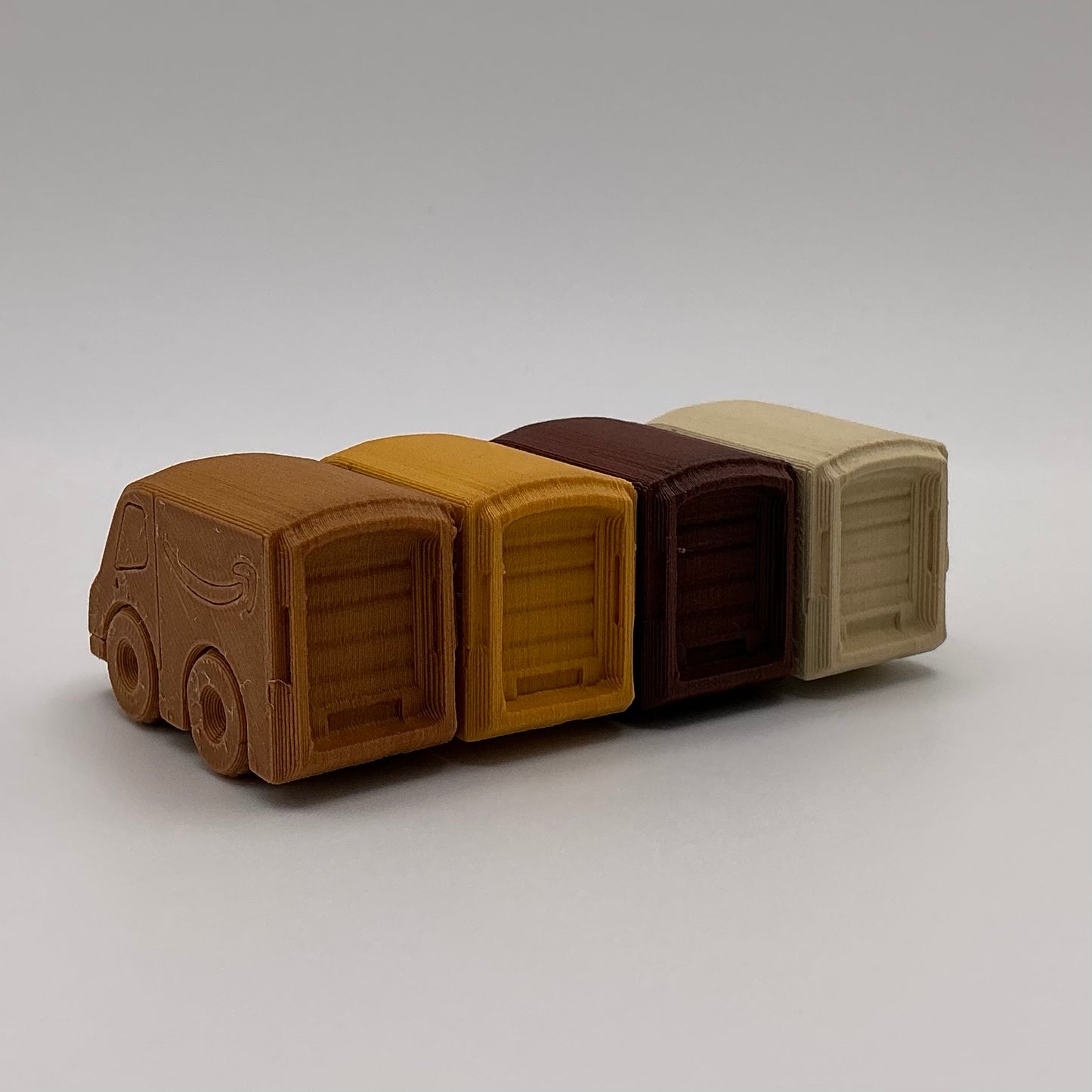 Amazon Delivery Van Truck Mini Transport Vehicle Wood PLA
