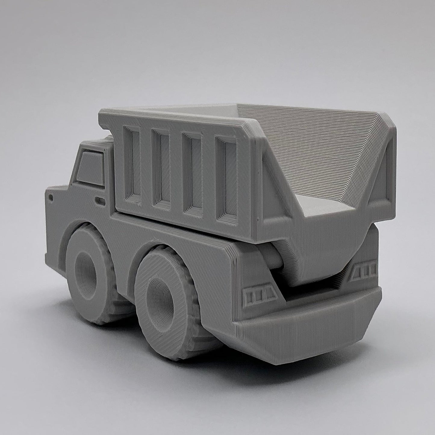 3D Printed Articulated Dump Truck Toy Construction Vehicle Durable Eco Friendly Hauler Work Truck