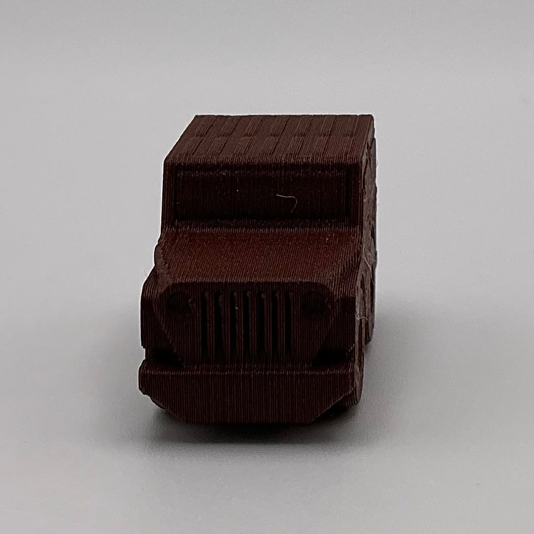 Jeep Hard Top Car Mini Transport Vehicle Wood PLA
