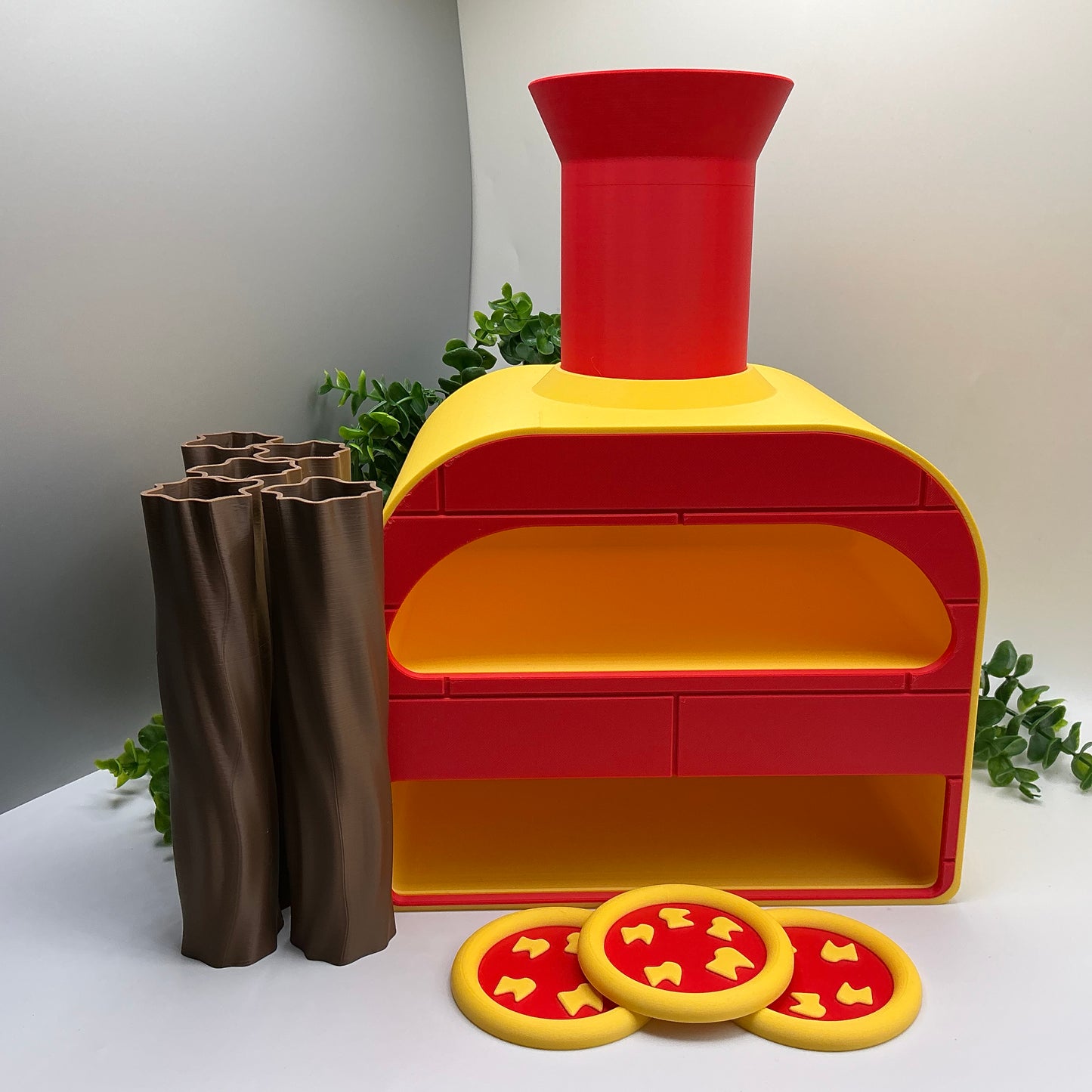 Large Pizza Oven Stove Set Kitchen Food Role Play Set 3D Printed - in use