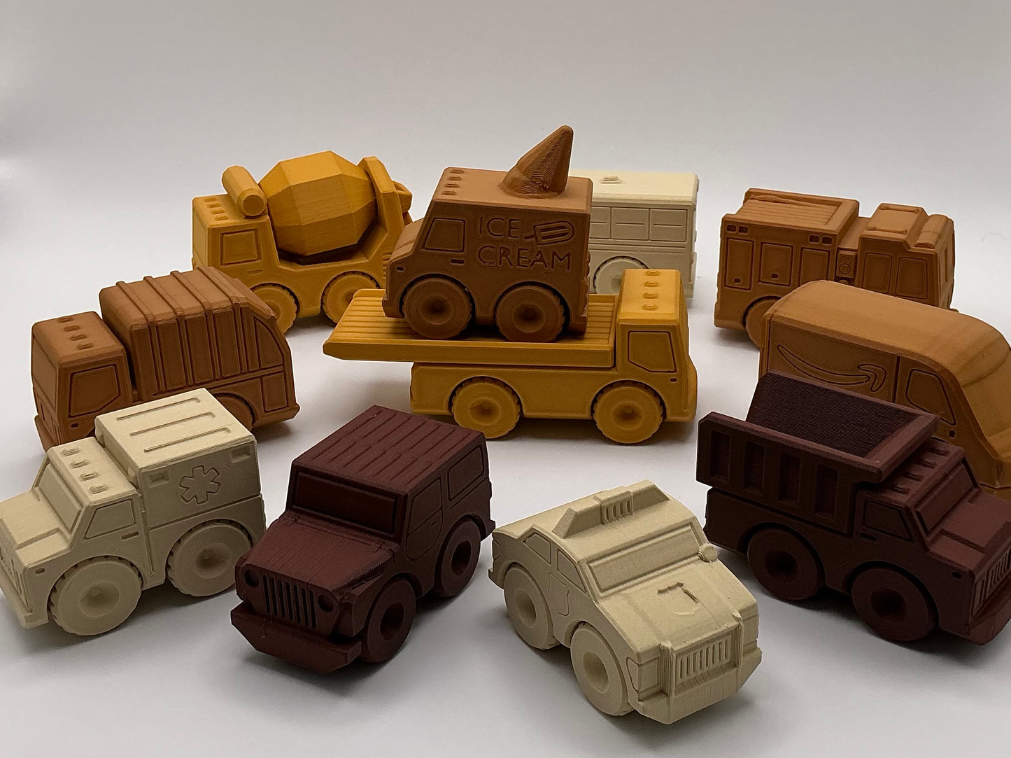Ambulance Emergency Vehicle Wood PLA