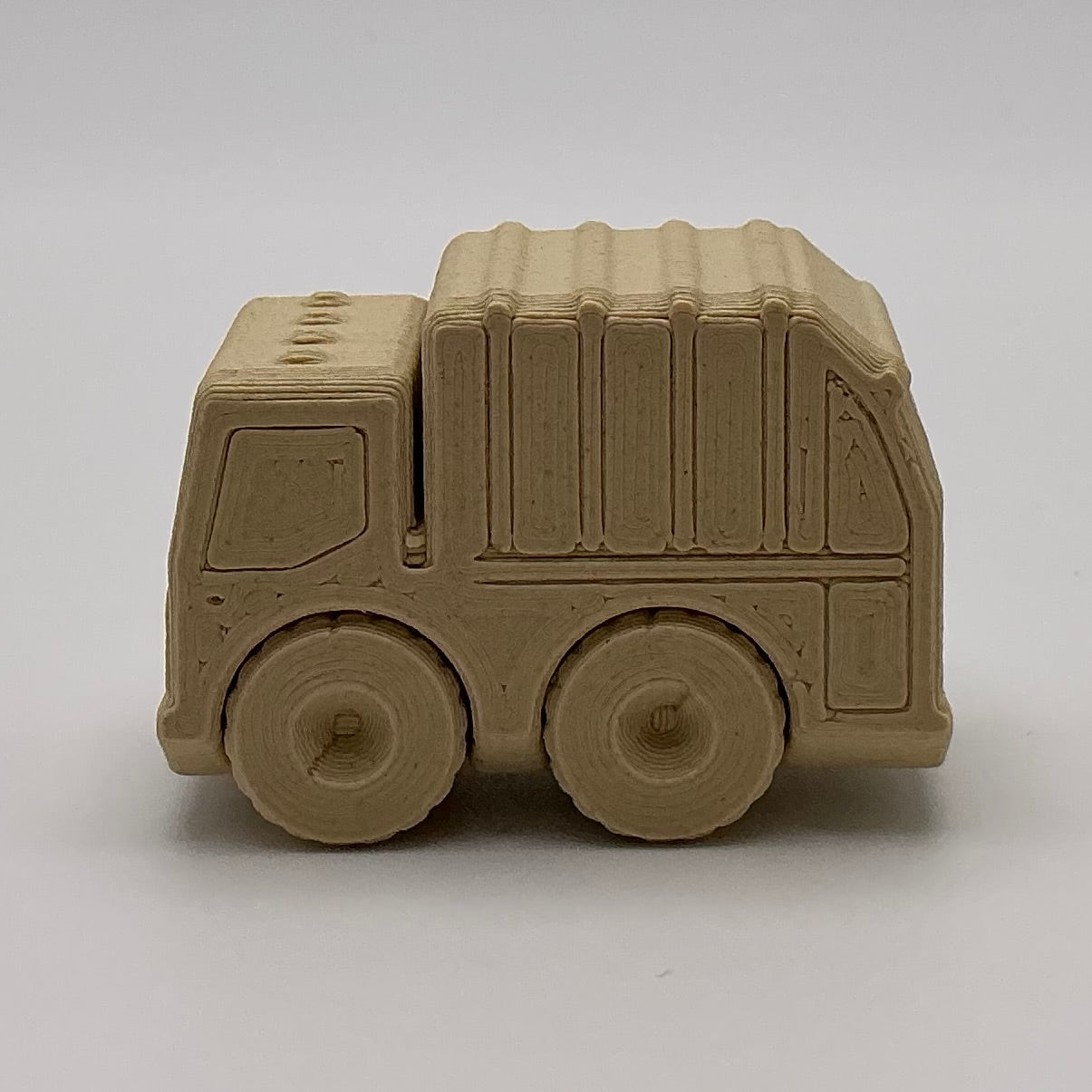 Garbage Truck Mini Transport Vehicle Wood PLA