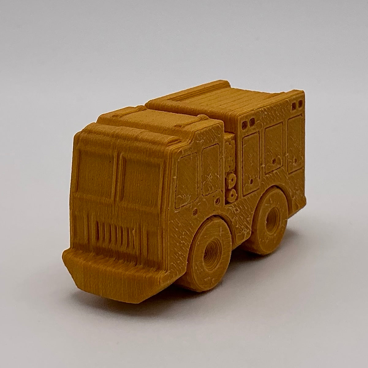 Fire Engine Truck Mini Transport Vehicle Wood PLA