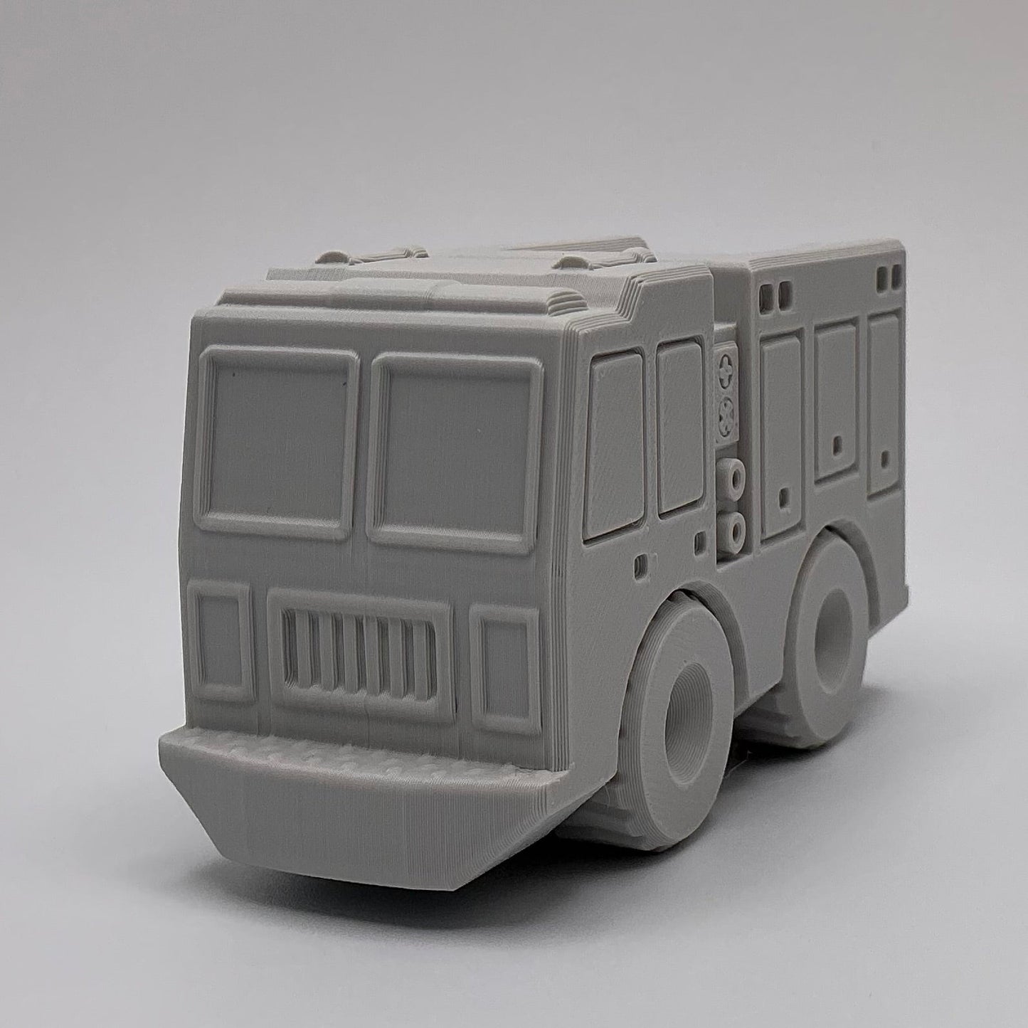 3D Printed Fire Engine Toy Fire Truck Transport Vehicle Emergency Rescue Toy Eco Friendly Durable Firefighter Truck