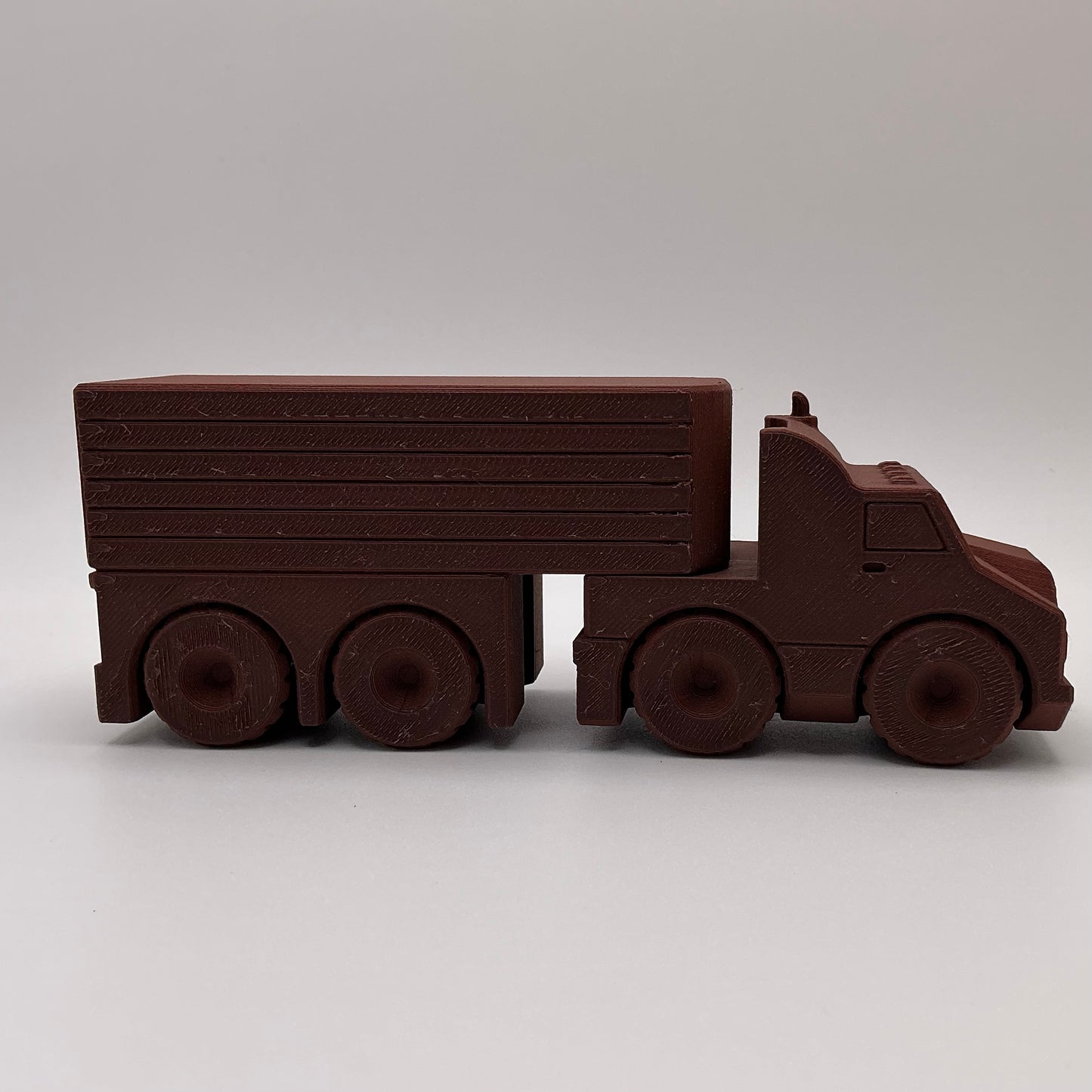American Semi Truck Transport Vehicle - Wood PLA