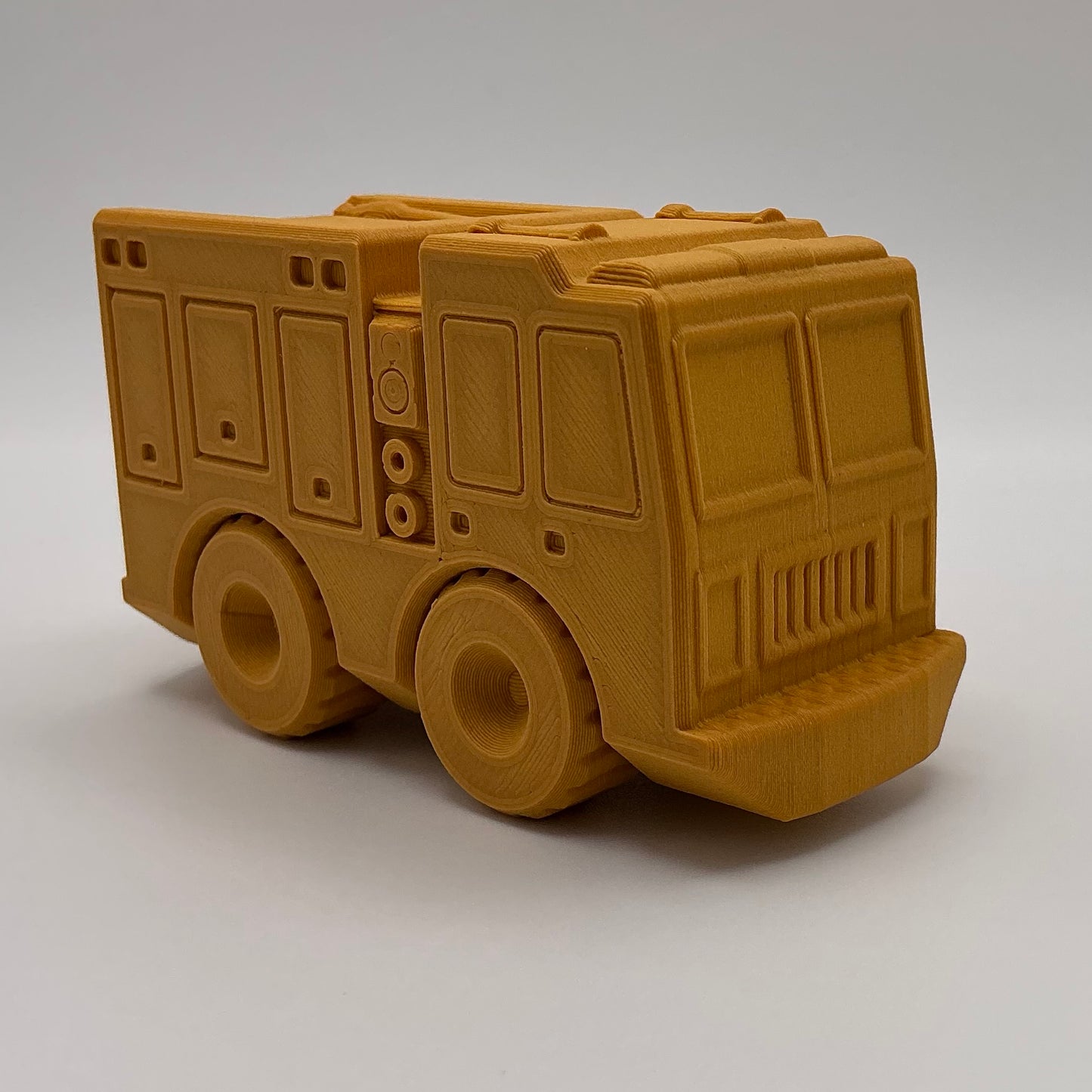 Fire Engine Truck Transport Vehicle Wood PLA