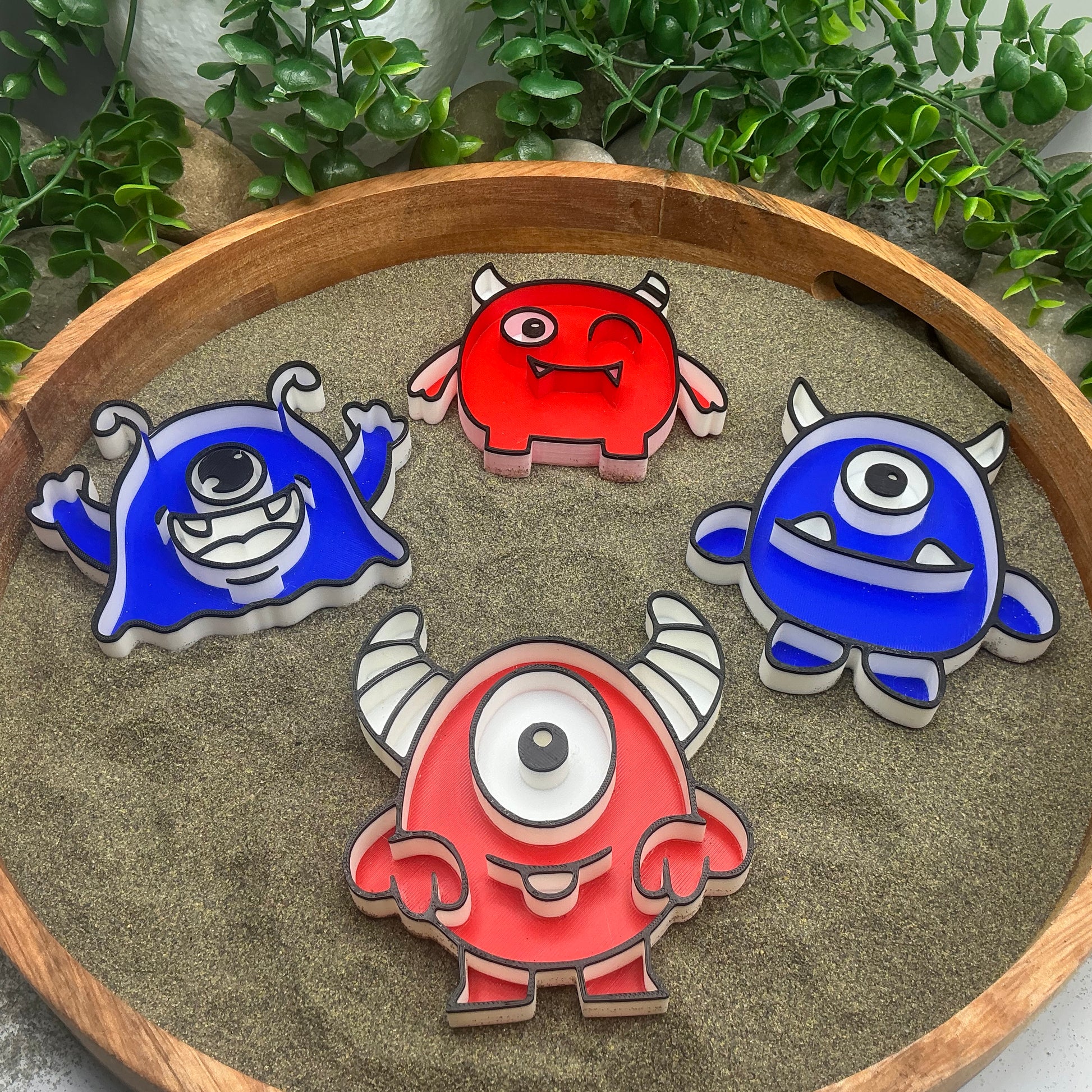 3D-printed alien monster sensory filling tray, 4-piece set for sand and rice tuff trays - view 6 of 13