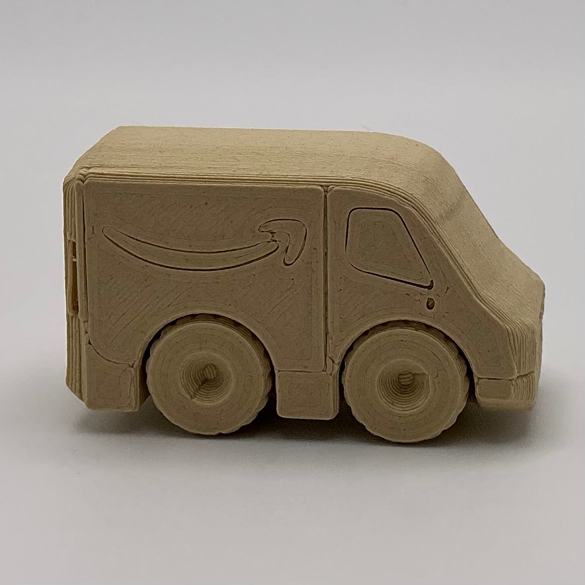 Amazon Delivery Van Truck Mini Transport Vehicle Wood PLA
