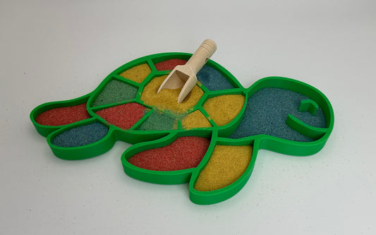 Large Sensory Filling Tray: Turtle