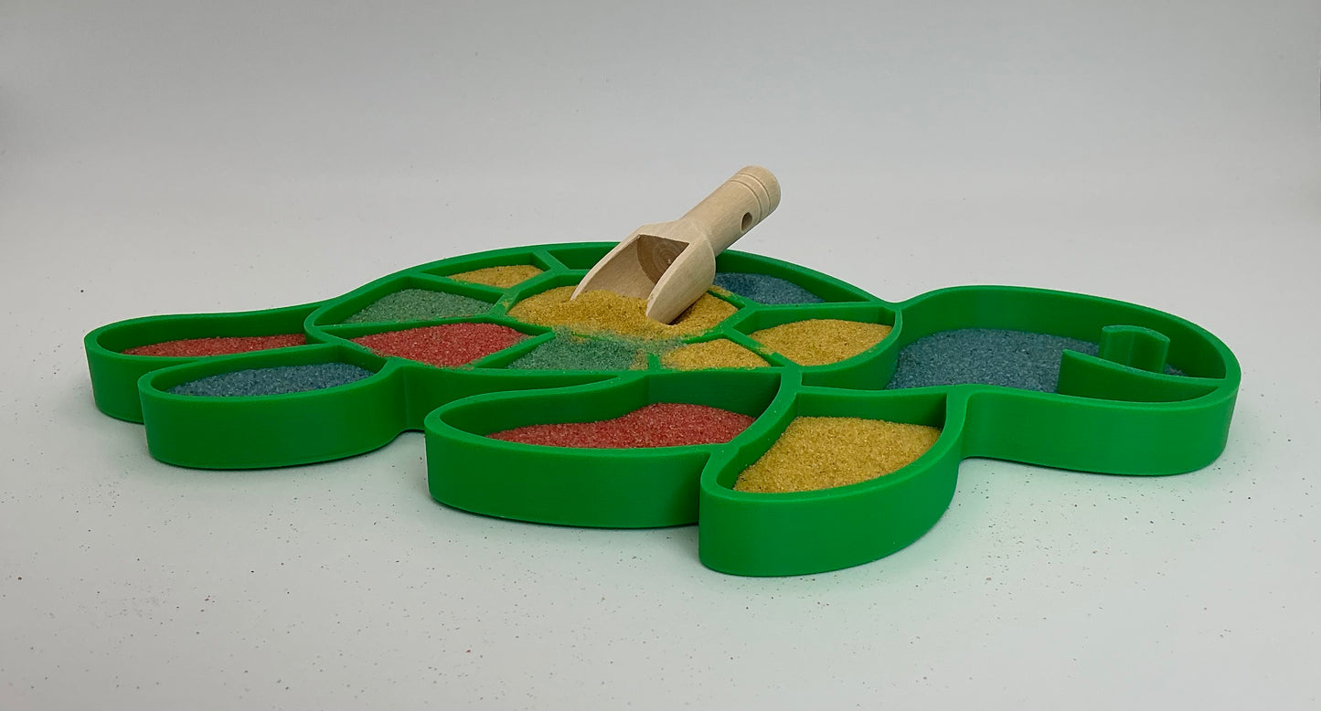 Large Sensory Filling Tray: Turtle