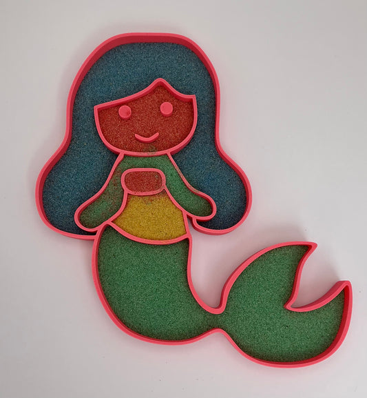 Large Sensory Filling Tray: Mermaid