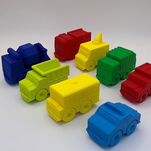 3D Printed Toy Vehicles Cars & Trucks Eco Friendly Biodegradable PLA Kids Toys T - Alternative View