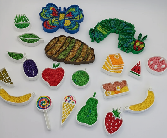 The Very Hungry Caterpillar Set Sand Sensory Filling Trays